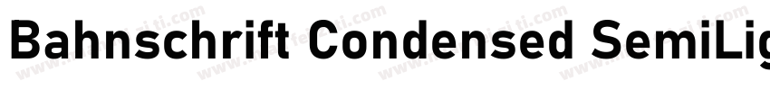 Bahnschrift Condensed SemiLight字体转换